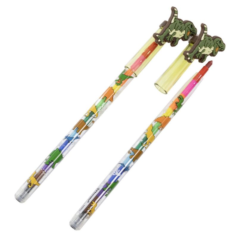 Fargestift med 11 farger Dino